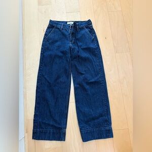 Abercrombie & Fitch Dark Blue ultra loose low rise shot